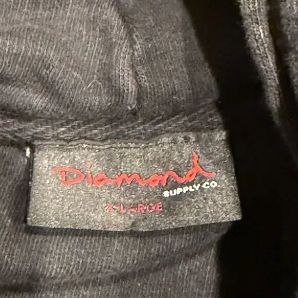 Diamond Supply Co X AC/DC Pullover Hoodie Sweatshirt Men’s Sz XL - Picture 4 of 4